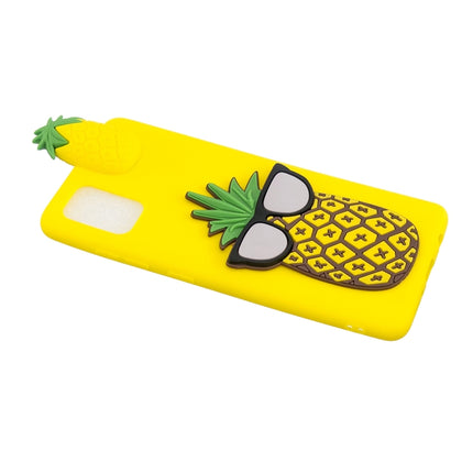 For Galaxy S20+ Shockproof 3D Lying Cartoon TPU Protective Case(Pineapple)-garmade.com