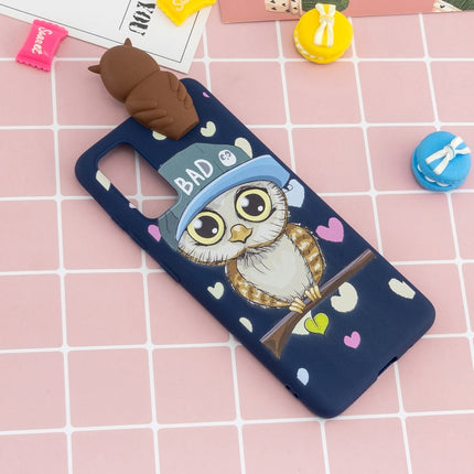 For Galaxy S20 Shockproof Cartoon TPU Protective Case(Blue Owl)-garmade.com