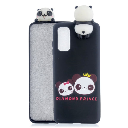 For Galaxy S20+ Shockproof Cartoon TPU Protective Case(Two Pandas)-garmade.com