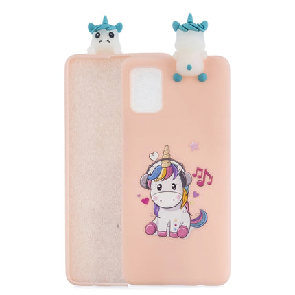 For Galaxy S20 Shockproof Colored Painted Lying Cartoon TPU Protective Case(Music Unicorn)-garmade.com