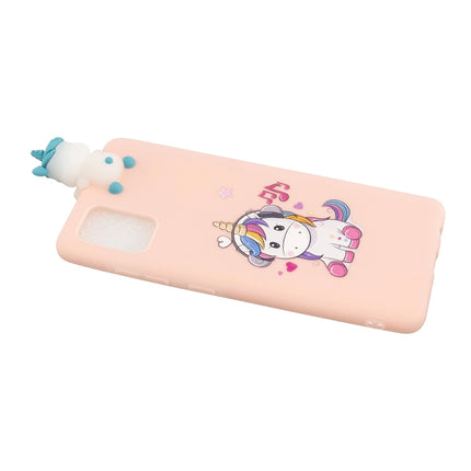 For Galaxy S20 Shockproof Colored Painted Lying Cartoon TPU Protective Case(Music Unicorn)-garmade.com