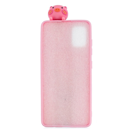 For Galaxy S20 Shockproof Colored Painted Lying Cartoon TPU Protective Case(Pink Pig)-garmade.com