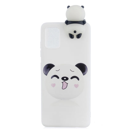 For Galaxy S20 Shockproof Colored Painted Lying Cartoon TPU Protective Case(Smiley Panda)-garmade.com