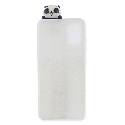 For Galaxy S20 Shockproof Colored Painted Lying Cartoon TPU Protective Case(Smiley Panda)-garmade.com