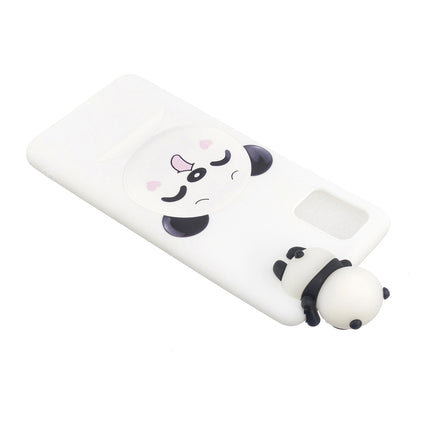 For Galaxy S20 Shockproof Colored Painted Lying Cartoon TPU Protective Case(Smiley Panda)-garmade.com