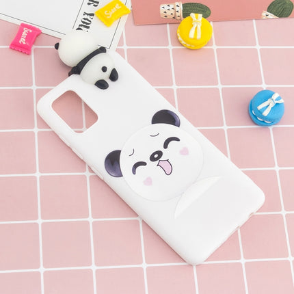 For Galaxy S20 Shockproof Colored Painted Lying Cartoon TPU Protective Case(Smiley Panda)-garmade.com