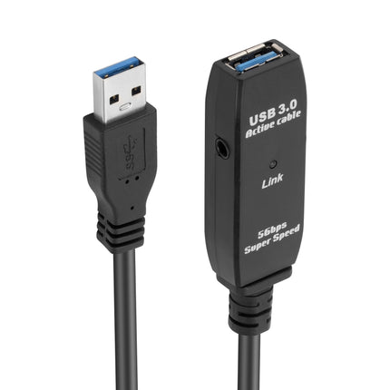 USB 3.0 Male to Female Data Sync Super Speed Extension Cable, Length:5m-garmade.com