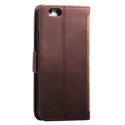 For iPhone SE 2020 / 8 / 7 Retro Splicing Horizontal Flip Leather Case with Card Slots & Holder & Wallet(Brown)-garmade.com