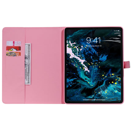 For iPad Pro 12.9 (2020) 3D Colored Drawing Horizontal Flip Leather Tablet Case with Holder & Card Slot & Wallet(Red Rose)-garmade.com