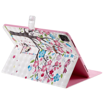 For iPad Pro 12.9 (2020) 3D Colored Drawing Horizontal Flip Leather Tablet Case with Holder & Card Slot & Wallet(Girl Under The Tree)-garmade.com