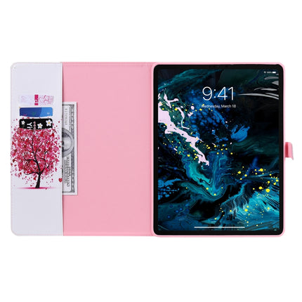 For iPad Pro 12.9 (2020) Colored Drawing Horizontal Flip Leather Tablet Case with Holder & Card Slot & Wallet(Color Tree)-garmade.com
