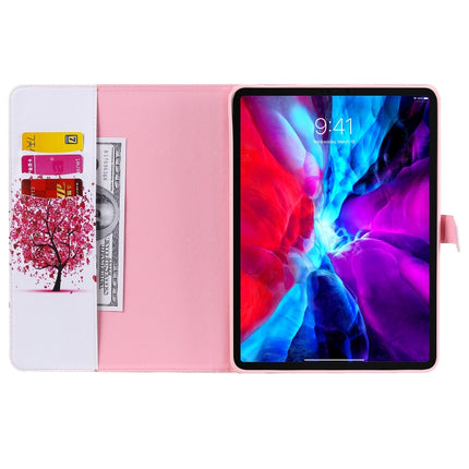 For iPad Pro 11 (2020) Colored Drawing Horizontal Flip Leather Tablet Case with Holder & Card Slot & Wallet(Color Tree)-garmade.com