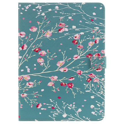 For iPad Pro 11 (2020) Colored Drawing Horizontal Flip Leather Tablet Case with Holder & Card Slot & Wallet(Apricot Blossom Tree)-garmade.com