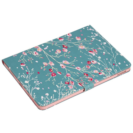 For iPad Pro 11 (2020) Colored Drawing Horizontal Flip Leather Tablet Case with Holder & Card Slot & Wallet(Apricot Blossom Tree)-garmade.com