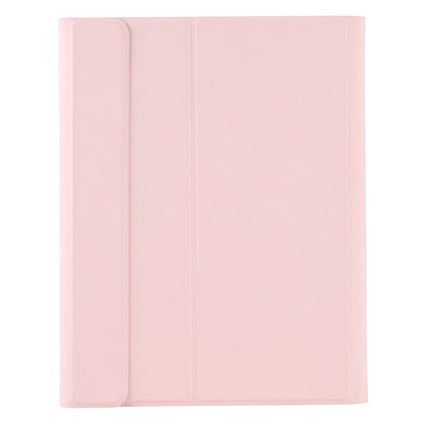 T102B For iPad Air / Pro 10.5 inch (2019) TPU Candy Color Ultra-thin Bluetooth Keyboard Tablet Case with Stand & Pen Slot(Pink)-garmade.com