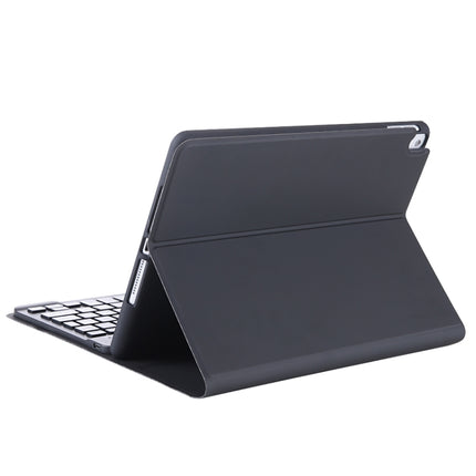 T07BB For iPad 9.7 inch / iPad Pro 9.7 inch / iPad Air 2 / Air (2018 & 2017) TPU Candy Color Ultra-thin Bluetooth Keyboard Tablet Case with Stand & Pen Slot(Black)-garmade.com