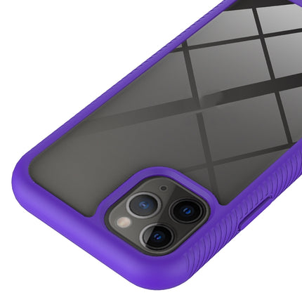For iPhone 11 Pro Starry Sky Solid Color Series Shockproof PC + TPU Protective Case(Purple)-garmade.com