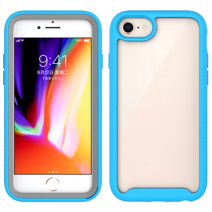 For iPhone SE 2020 / 8 / 7 Starry Sky Solid Color Series Shockproof PC + TPU Protective Case(Light Blue)-garmade.com