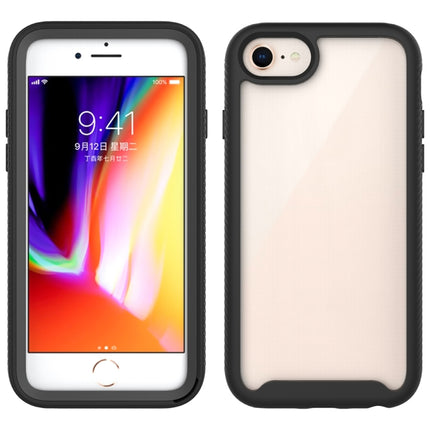 For iPhone SE 2020 / 8 / 7 Starry Sky Solid Color Series Shockproof PC + TPU Protective Case(Black)-garmade.com