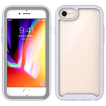 For iPhone SE 2020 / 8 / 7 Starry Sky Solid Color Series Shockproof PC + TPU Protective Case(White)-garmade.com