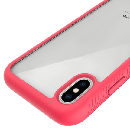 For iPhone XS Max Starry Sky Solid Color Series Shockproof PC + TPU Protective Case(White)-garmade.com