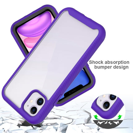 For iPhone 11 Starry Sky Solid Color Series Shockproof PC + TPU Protective Case(Light Blue)-garmade.com
