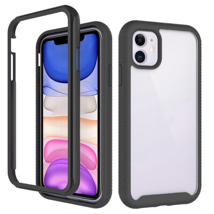 For iPhone 11 Starry Sky Solid Color Series Shockproof PC + TPU Protective Case(Black)-garmade.com