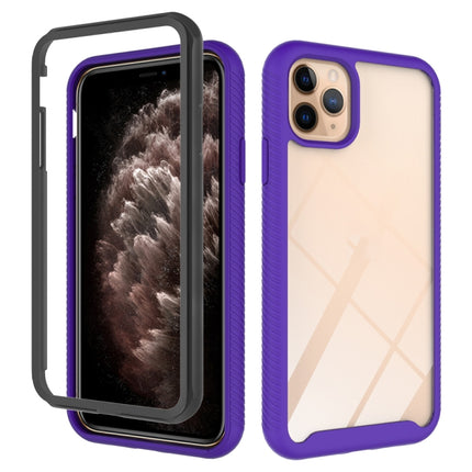 For iPhone 11 Pro Max Starry Sky Solid Color Series Shockproof PC + TPU Protective Case(Purple)-garmade.com