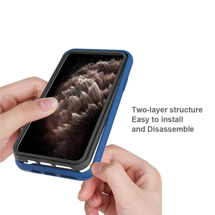 For iPhone 11 Pro Max Starry Sky Solid Color Series Shockproof PC + TPU Protective Case(Royal Blue)-garmade.com