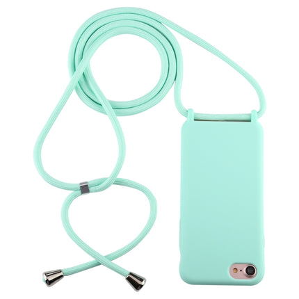 For iPhone 6s / 6 Candy Color TPU Protective Case with Lanyard(Mint Green)-garmade.com