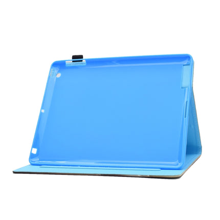 For iPad 2 / 3 / 4 Painted Horizontal Flat Leather Case with Sleep Function & Card Slot & Buckle Anti-skid Strip & Bracket & Wallet(Tree in Water)-garmade.com