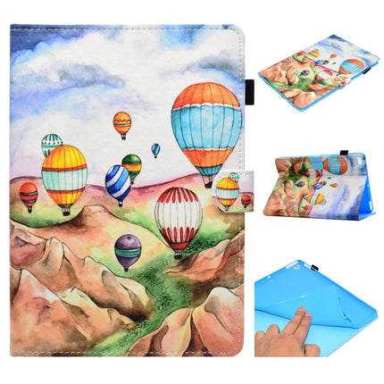 For iPad Air / Air 2 / iPad 9.7 / 2017 / 2018 Painted Horizontal Flat Leather Case with Sleep Function & Card Slot & Buckle Anti-skid Strip & Bracket & Wallet(Balloon)-garmade.com