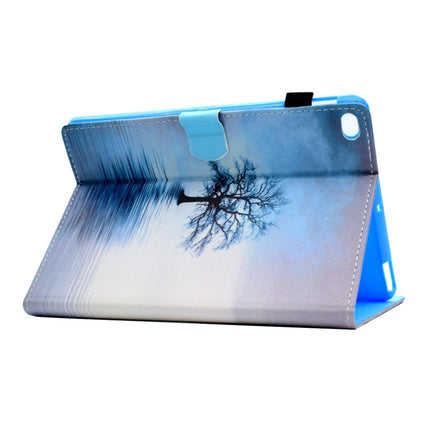 For iPad Air / Air 2 / iPad 9.7 / 2017 / 2018 Painted Horizontal Flat Leather Case with Sleep Function & Card Slot & Buckle Anti-skid Strip & Bracket & Wallet(Tree in Water)-garmade.com