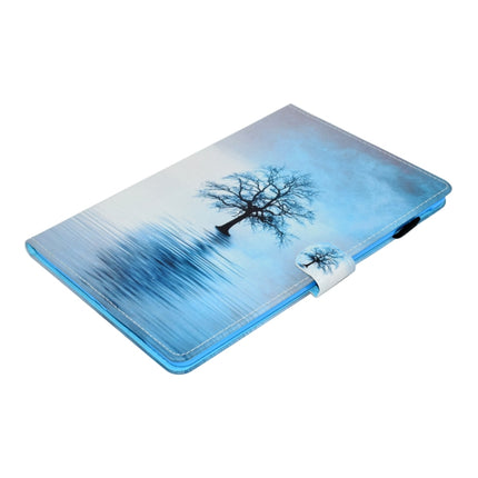 For iPad Air / Air 2 / iPad 9.7 / 2017 / 2018 Painted Horizontal Flat Leather Case with Sleep Function & Card Slot & Buckle Anti-skid Strip & Bracket & Wallet(Tree in Water)-garmade.com