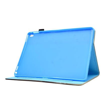 For iPad Pro 9.7 inch Painted Horizontal Flat Leather Case with Sleep Function & Card Slot & Buckle Anti-skid Strip & Bracket & Wallet(Girl)-garmade.com