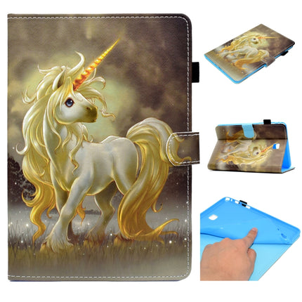 For Galaxy Tab A 8.0 (2015) T350 Painted Horizontal Flat Leather Case with Sleep Function & Card Slot & Buckle Anti-skid Strip & Bracket & Wallet(Unicorn)-garmade.com