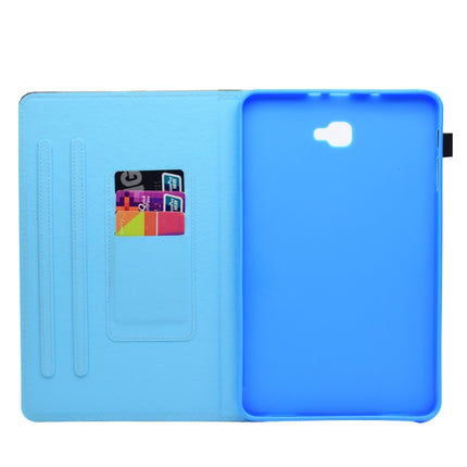 For Galaxy Tab A 10.1 (2016) T580 Painted Horizontal Flat Leather Case with Sleep Function & Card Slot & Buckle Anti-skid Strip & Bracket & Wallet(Balloon)-garmade.com