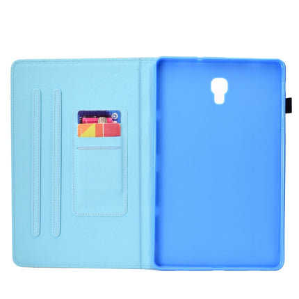 For Galaxy Tab A 10.5 T590 Painted Horizontal Flat Leather Case with Sleep Function & Card Slot & Buckle Anti-skid Strip & Bracket & Wallet(Cute Cat)-garmade.com