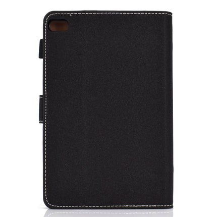 For iPad Mini 4 / Mini 3 / Mini 2 / Mini Solid Color Tablet PC Universal Magnetic Horizontal Flip Leather Case with Card Slots & Holder(Black)-garmade.com