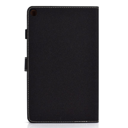 For Galaxy Tab S5e T720 Solid Color Tablet PC Universal Magnetic Horizontal Flip Leather Case with Card Slots & Holder(Black)-garmade.com