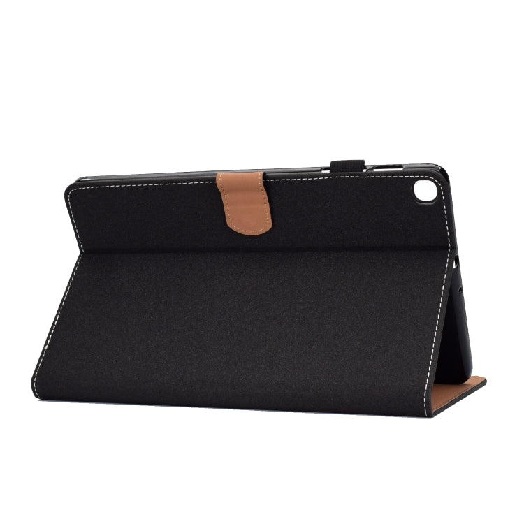 For Galaxy Tab S5e T720 Solid Color Tablet PC Universal Magnetic Horizontal Flip Leather Case with Card Slots & Holder(Black)-garmade.com