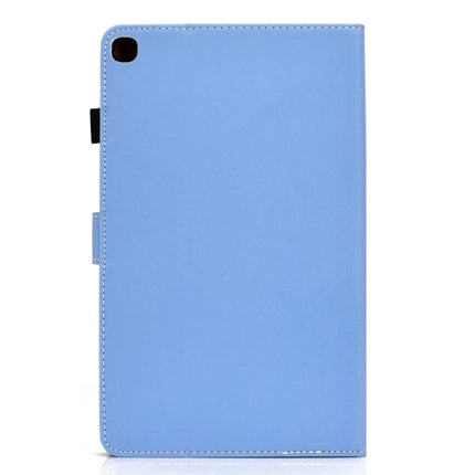 For Galaxy Tab S5e T720 Solid Color Tablet PC Universal Magnetic Horizontal Flip Leather Case with Card Slots & Holder(Blue)-garmade.com
