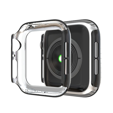 For Apple Watch Series 5 & 4 40mm Double Row Diamonds PC Protective Case(Black)-garmade.com