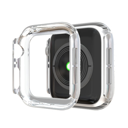 For Apple Watch Series 3 & 2 & 1 42mm Double Row Diamonds PC Protective Case(Silver)-garmade.com