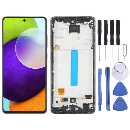 For Samsung Galaxy A52 4G SM-A525 OLED LCD Screen for Digitizer Full Assembly with Frame-garmade.com