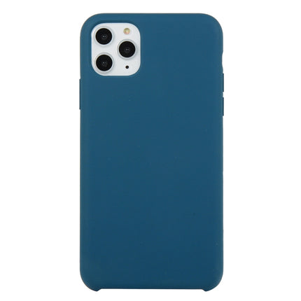 For iPhone 11 Pro Solid Color Solid Silicone Shockproof Case (Deep Sea Green)-garmade.com