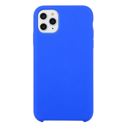 For iPhone 11 Pro Solid Color Solid Silicone Shockproof Case (Deep Sapphire)-garmade.com