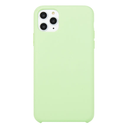 For iPhone 11 Pro Solid Color Solid Silicone Shockproof Case(Mint Green)-garmade.com