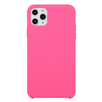 For iPhone 11 Pro Solid Color Solid Silicone Shockproof Case (Dragon Fruit)-garmade.com