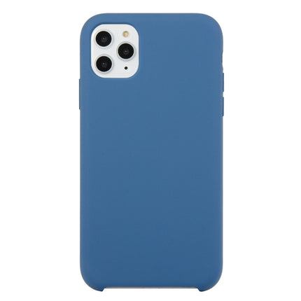For iPhone 11 Pro Solid Color Solid Silicone Shockproof Case (Ice Blue)-garmade.com